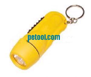 国产黄色迷你型普通塑胶手电筒(1节7号电池) 