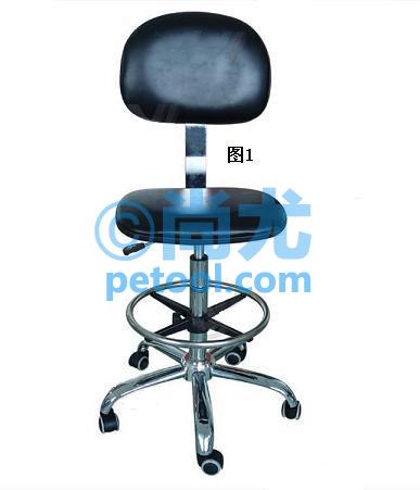 国产黑色弹性钢板PU皮革高台靠背椅