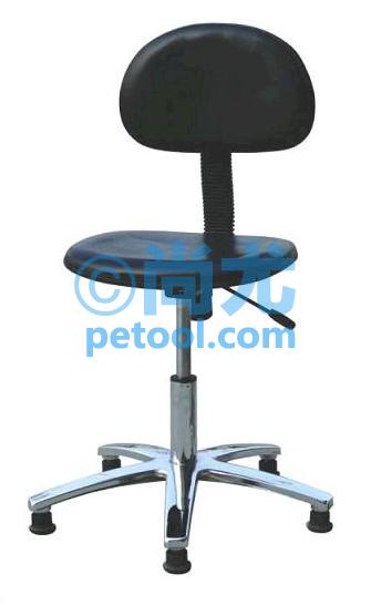 国产弹性钢管PU皮革抗疲劳工作椅(H:450-570mm)