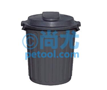 国产带盖圆形垃圾桶 (Φ458*H578mm)