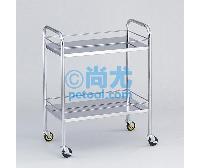 日本带护栏不锈钢导电手推车(L700/800*W450/500*H930mm)
