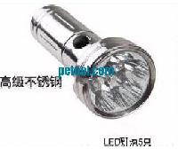 国产不锈钢LED手电筒(3节5号电池) 