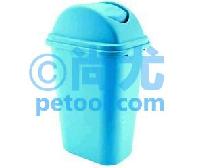 国产绿色方形摇盖式垃圾桶(24L/35L )
