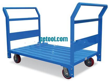国产600kg蓝色钢板双扶手手推车
