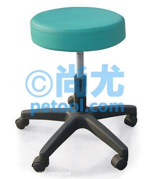 国产塑胶椅脚PU皮革圆椅