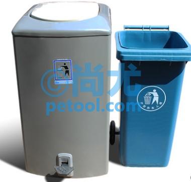 国产户外脚踏钢制垃圾桶(120L)