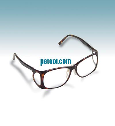 国产带侧翼铅玻璃射线防护眼镜(多色镜框可选) 
