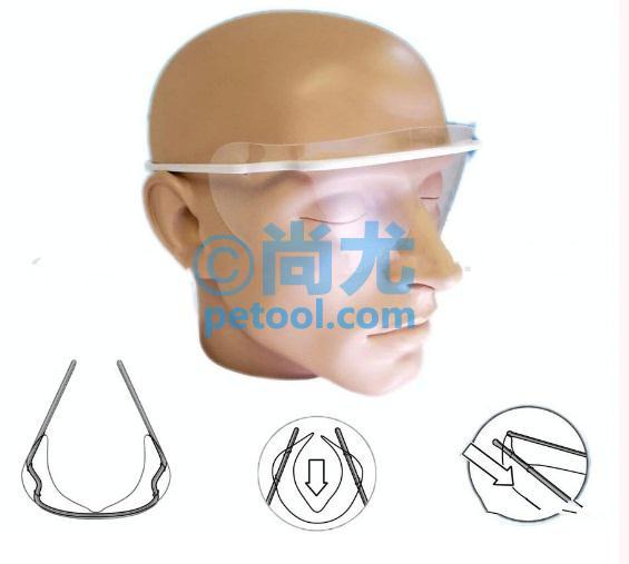 国产医用防护半面屏(眼镜型)