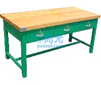 国产三抽实木桌面工作台(L1800*W700*H740mm)