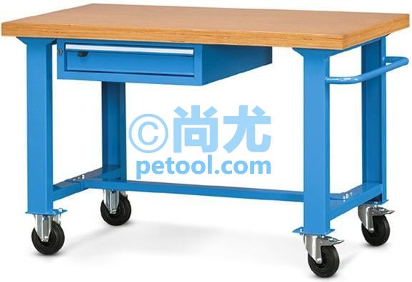 国产四轮单抽屉可移动工作桌(L1200-2100*W750*H800mm)