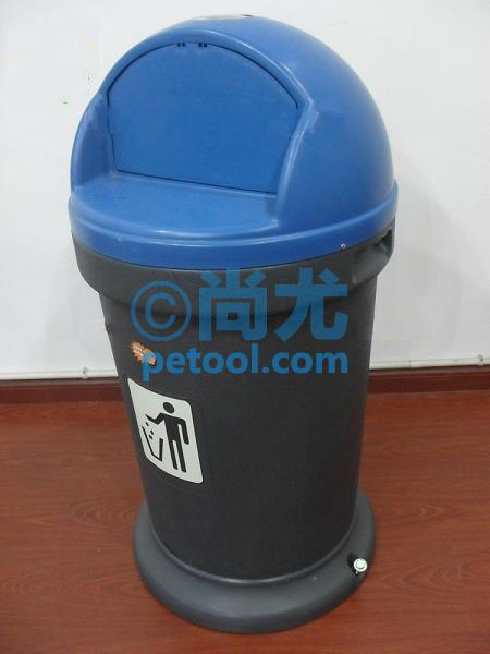 国产120L圆形推盖垃圾桶(Φ520*H1015mm)