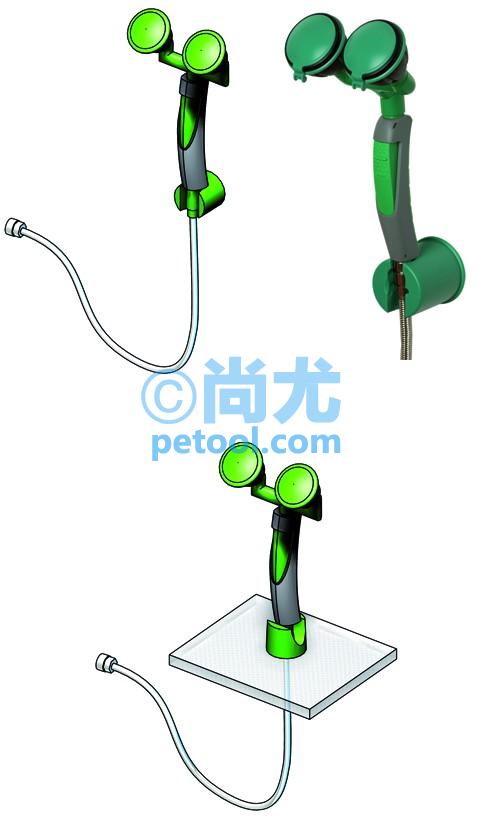 SKU:00249049,德国挂墙/台式手持倾斜双头洗眼器的照片