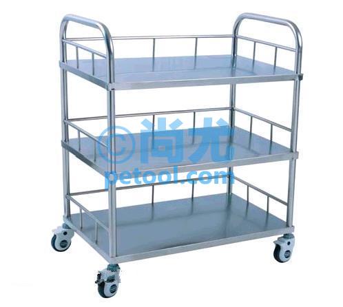 SKU:00017029,国产全不锈钢三层器械台的照片