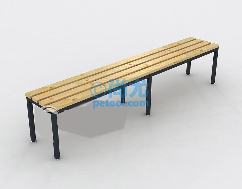 SKU:00247627,国产更衣室松木板条凳的照片