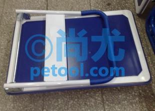 SKU:00244431,国产带把手套白色可折叠平板车的照片