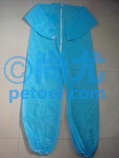 SKU:00252323,国产多色一次性无纺布防护服/连体防护服/连体衣/工作服/无尘服的照片
