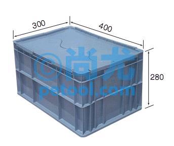 SKU:00244318,国产叉盖式周转箱的照片