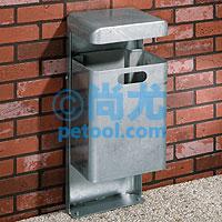 SKU:00260552,国产户外钢制垃圾桶的照片