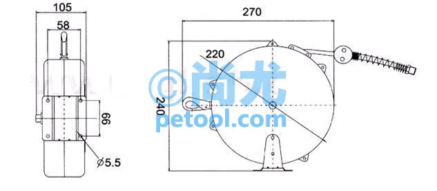 SKU:00245291,国产自动回收气体软管卷轴的照片