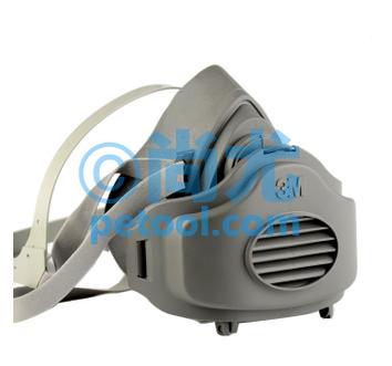 SKU:00144365,美国3100/3200单滤盒防护半面罩的照片