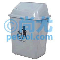 SKU:00244070,国产多色方形摇盖式垃圾桶的照片