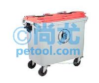 国产绿色高密度聚乙烯垃圾车(1100L) 点击放大
