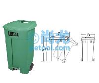 国产大型移动脚踏式垃圾桶(L490*W570*H880mm) 点击放大