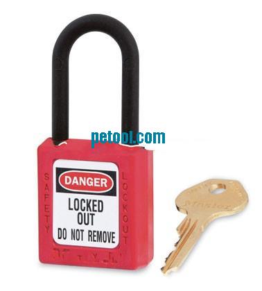 美国同花钥匙红色安全挂锁(锁钩高38mm)