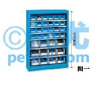 欧洲36个零件盒工具柜(L700*W270*H1000mm) 点击放大