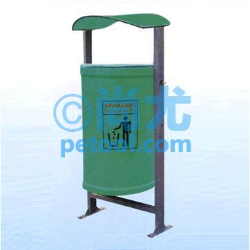 国产玻璃钢带支架垃圾桶(Φ500*H1000mm)