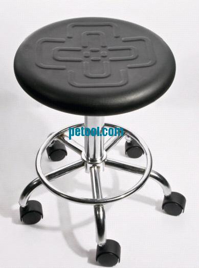 国产PU发泡椅面带花纹双踏板工作椅