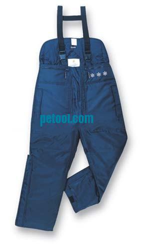 藏青色聚酰胺涤纶防寒背带裤(-43℃)