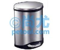 国产静音环保金属脚踏垃圾桶(L235*W230*H365mm)