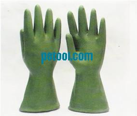 国产31cm绿色丁基橡胶耐酸碱手套